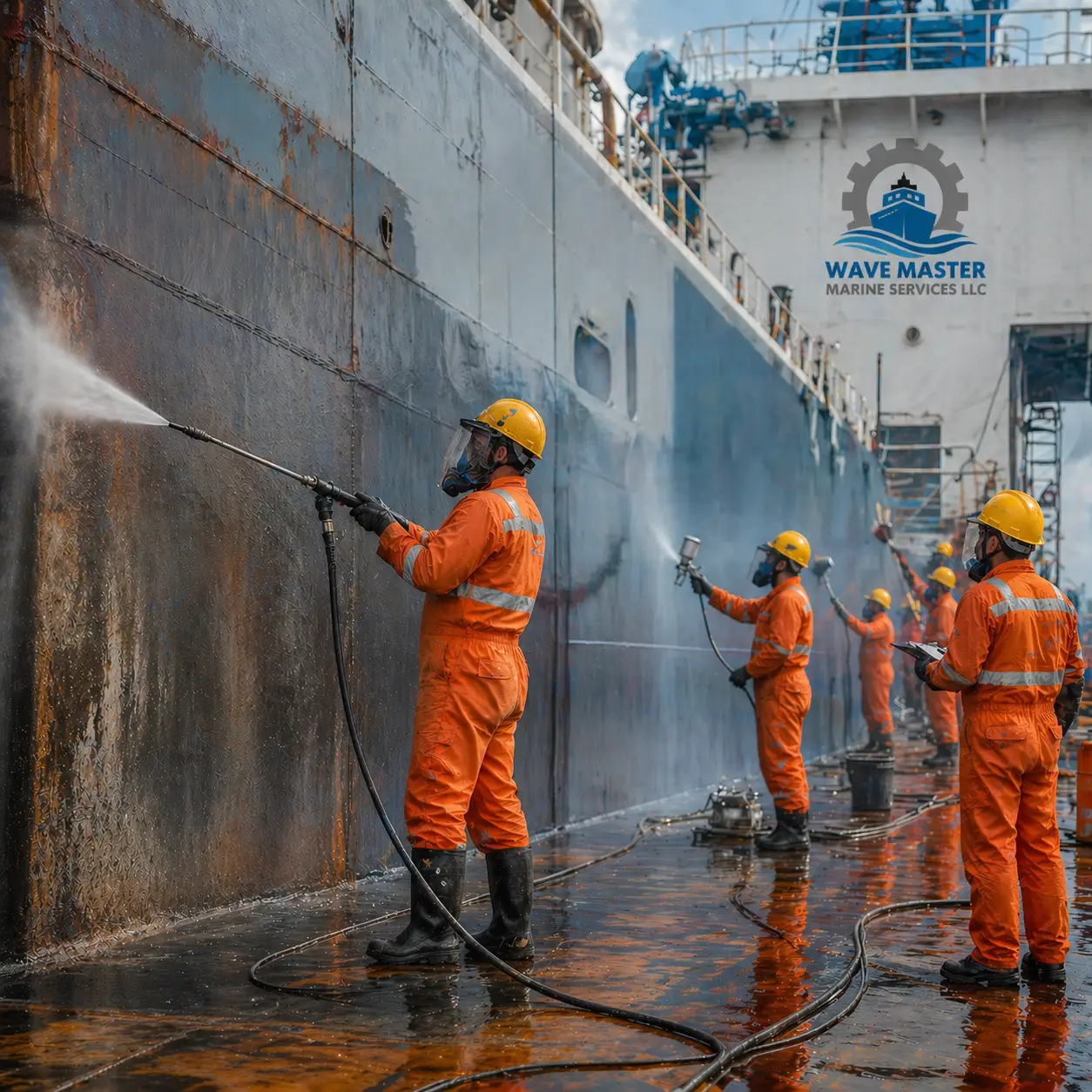 Hydro-blasting surface preparation